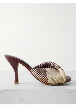 Bottega Veneta - Blink Twisted Intrecciato Leather Mules - Burgundy - IT37,IT38,IT39,IT40