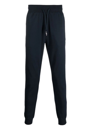 BOSS logo-print slim tapered track pants - Blue