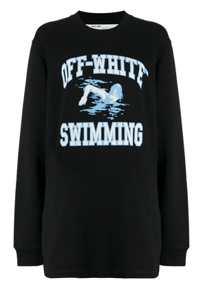 Off-White swimming print sweatshirt - Black