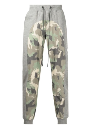 Mostly Heard Rarely Seen camouflage-panel track pants - Grey