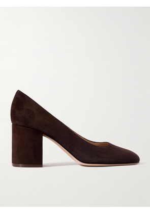 Gianvito Rossi - Joelle 70 Suede Pumps - Brown - IT36,IT36.5,IT37,IT37.5,IT38,IT38.5,IT39,IT39.5,IT40,IT40.5,IT41,IT41.5,IT42