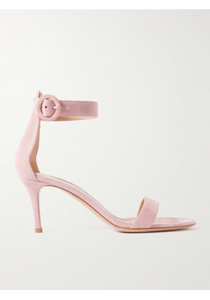 Gianvito Rossi - Portofino 70 Suede Sandals - Pink - IT36,IT36.5,IT37,IT37.5,IT38,IT38.5,IT39,IT39.5,IT40,IT40.5,IT41,IT41.5,IT42