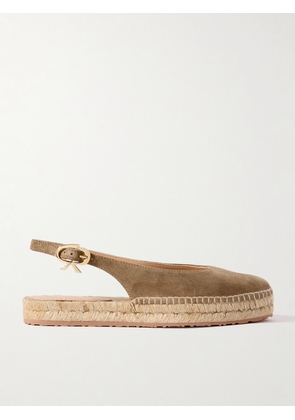 Gianvito Rossi - Paz Suede Slingback Espadrilles - Brown - IT35,IT35.5,IT36,IT36.5,IT37,IT37.5,IT38,IT38.5,IT39,IT39.5,IT40,IT40.5,IT41,IT41.5,IT42