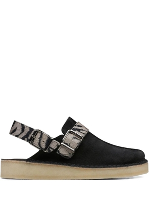 Clarks Originals Trek 'Zebra Print' mules - Black