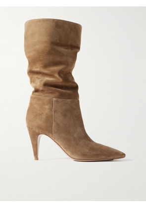 Gianvito Rossi - Elise 85 Suede Boots - Neutrals - IT36,IT36.5,IT37,IT37.5,IT38,IT38.5,IT39,IT39.5,IT40,IT40.5,IT41,IT41.5,IT42