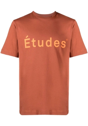 Études Studio logo-print organic cotton T-shirt - Brown