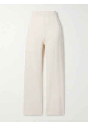 Cortana - Asa Linen-blend Crepe Straight-leg Pants - Ivory - FR 34,FR 36,FR 38,FR 40,FR 42,FR 44
