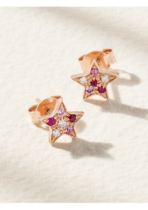 Carolina Bucci - Superstellar 18-karat Rose Gold Diamond Multi-stone Earrings - One size