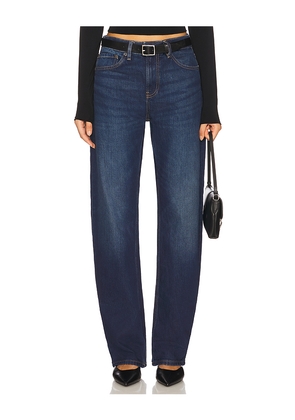 EB Denim Alida Loose Bowed Jean in Blue. Size 23. Also in 24, 26, 27, 28, 29.