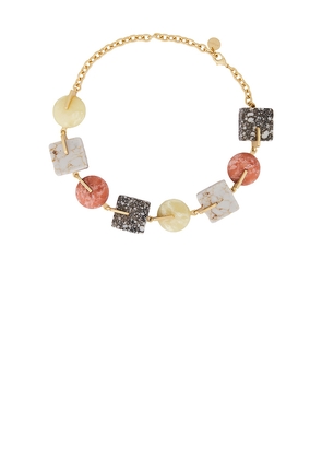 Cult Gaia Laguna Necklace in Metallic Gold.
