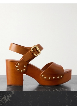 Chloé - Jeannette Leather Platform Sandals - Brown - IT36,IT37,IT38,IT39,IT40,IT41