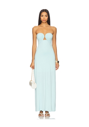 Amanda Uprichard Saladana Maxi Dress in Blue. Size L. Also in XL.