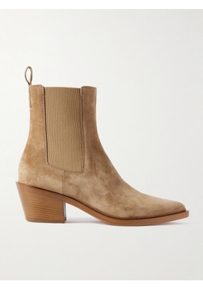 Gianvito Rossi - Wylie 60 Suede Chelsea Boots - Neutrals - IT36,IT36.5,IT37,IT37.5,IT38,IT38.5,IT39,IT39.5,IT40,IT40.5,IT41,IT41.5,IT42