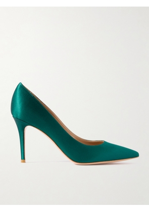 Gianvito Rossi - Gianvito 85 Satin Pumps - Green - IT36,IT36.5,IT37,IT37.5,IT38,IT38.5,IT39,IT39.5,IT40,IT40.5,IT41,IT41.5,IT42