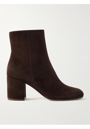 Gianvito Rossi - Joelle 70 Suede Ankle Boots - Brown - IT36,IT36.5,IT37,IT37.5,IT38,IT38.5,IT39,IT39.5,IT40,IT40.5,IT41,IT41.5,IT42