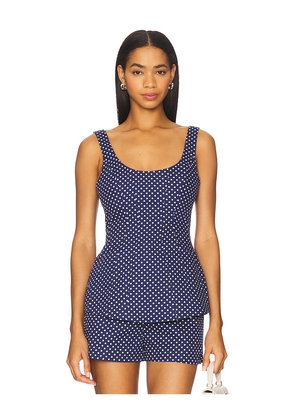 Amanda Uprichard x REVOLVE Empire Top in Navy. Size L. Also in M, S, XL, XS.