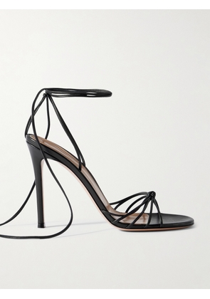 Gianvito Rossi - 105 Lace-up Leather Sandals - Black - IT36,IT36.5,IT37,IT37.5,IT38,IT38.5,IT39,IT39.5,IT40,IT40.5,IT41,IT41.5,IT42