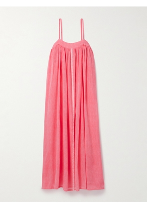 lemlem - Eda Cotton-voile Maxi Dress - Pink - x small,small,medium,large