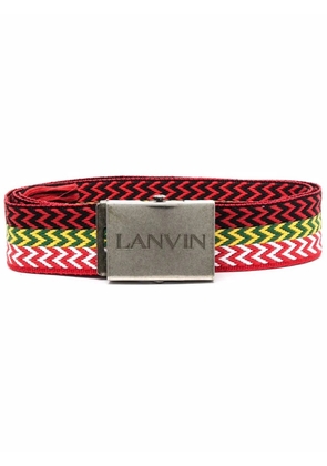 Lanvin chevron stripe print belt - Black
