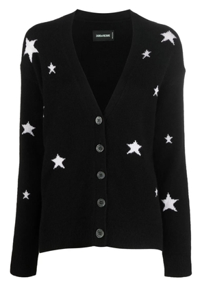Zadig&Voltaire star-embellished cashmere cardigan - Black