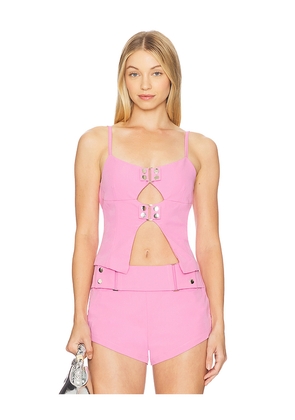 BY.DYLN x REVOLVE Ren Top in Pink. Size L. Also in M, S, XS.