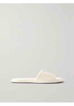 The Row - Canal Velvet Slides - Off-white - IT35,IT36,IT36.5,IT37,IT37.5,IT38,IT38.5,IT39,IT39.5,IT40,IT40.5,IT41,IT41.5,IT42