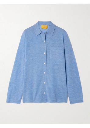 Guest In Residence - Showtime Cashmere Shirt - Blue - x small,small,medium,large,x large