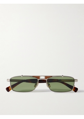 Brunello Cucinelli - Paloma Aviator-style Acetate And Titanium Sunglasses - Yellow - One size