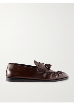 The Row - Tasseled Leather Loafers - Brown - IT35,IT35.5,IT36,IT36.5,IT37,IT37.5,IT38,IT38.5,IT39,IT39.5,IT40,IT40.5,IT41,IT41.5,IT42