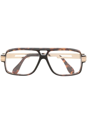 Cazal square-frame glasses - Brown