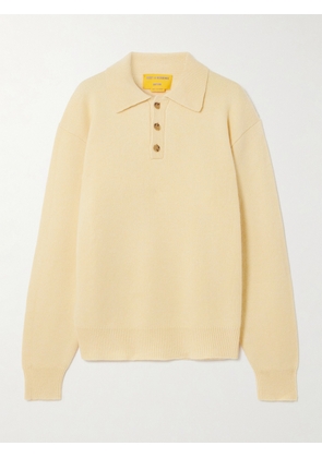 Guest In Residence - Allday Cashmere Polo Shirt - Yellow - xx small,x small,small,medium,large,x large