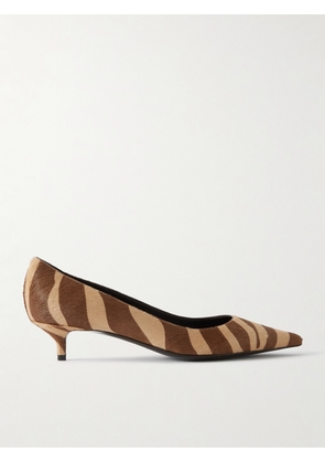 Jimmy Choo - Amelia 30 Zebra-print Calf Hair Pumps - Brown - IT36.5,IT37,IT37.5,IT38,IT38.5,IT39,IT39.5,IT40,IT40.5,IT41,IT41.5,IT42