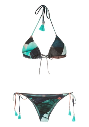 Lygia & Nanny Maya printed bikini set - Blue