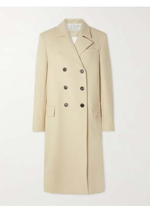 PETER DO - Cutout Double-breasted Wool-blend Coat - Cream - FR 36,FR 38,FR 40,FR 42