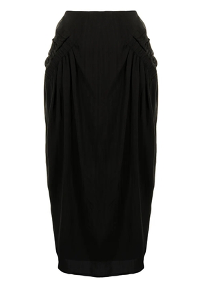 Rejina Pyo Karla ruched skirt - Black
