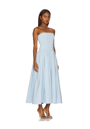 Camila Coelho Tomasia Midi Dress in Baby Blue. Size L. Also in M, S, XL, XS, XXS.