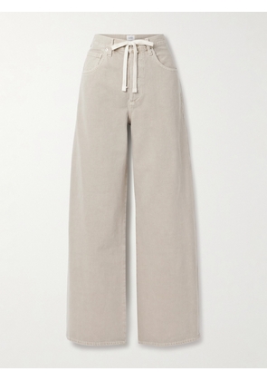 Citizens of Humanity - Brynn Drawstring Mid-rise Wide-leg Jeans - Neutrals - 23,24,25,26,27,28,29,30,31,32,33