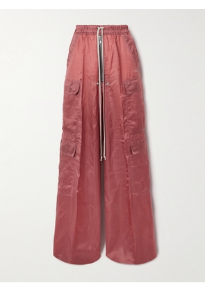 Rick Owens - Satin-twill Wide-leg Cargo Pants - Pink - IT38,IT40,IT42,IT44,IT46,IT48