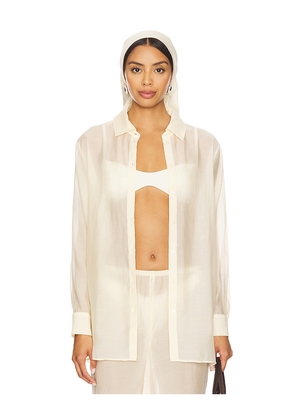 EAVES x Coco Ettore Top in Cream. Size L. Also in M, XL.