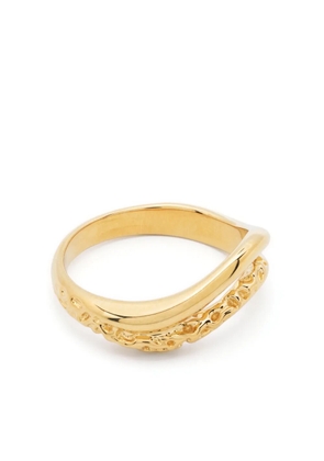 Maria Black sterling silver Bess textured ring - Gold