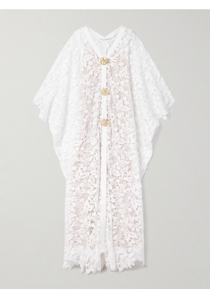 Oscar de la Renta - Embellished Guipure Lace Gown - White - x small,small,medium,large,x large