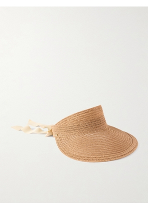 Eugenia Kim - Ricky Grosgrain-trimmed Hemp Visor - Brown - One size