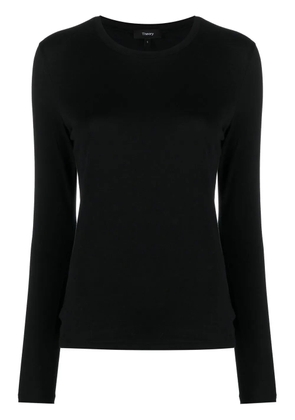 Theory long-sleeved cotton T-Shirt - Black
