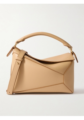 LOEWE - Puzzle Edge Small Leather Shoulder Bag - Neutrals - One size
