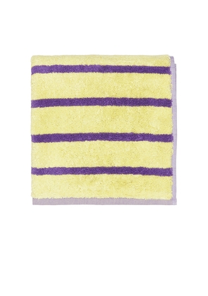 Dusen Dusen Bird Stripe Hand Towel in Yellow,Purple.