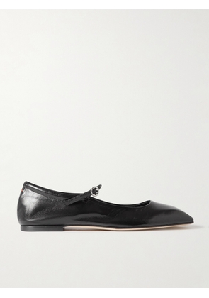 Aeyde - Uma Leather Mary Jane Ballet Flats - Black - IT35,IT35.5,IT36,IT36.5,IT37,IT37.5,IT38,IT38.5,IT39,IT39.5,IT40,IT40.5,IT41,IT41.5,IT42