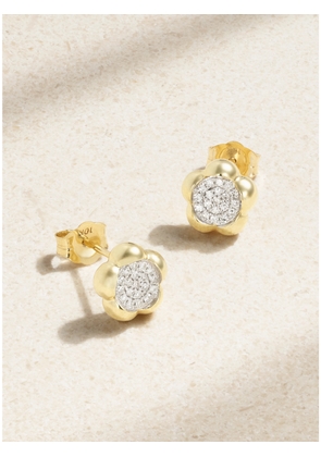 STONE AND STRAND - Crosby 10-karat Gold Diamond Earrings - One size
