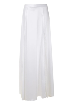 Amir Slama lace panels maxi skirt - White