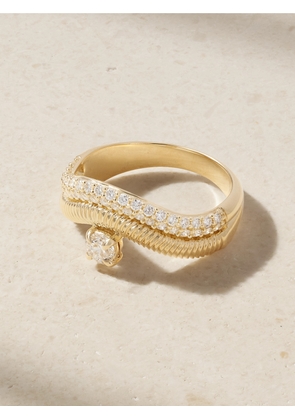 STONE AND STRAND - Anjelica 14-karat Gold Diamond Ring - 6,7