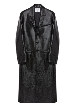 Courrèges single-breasted zipped tailored coat - Black